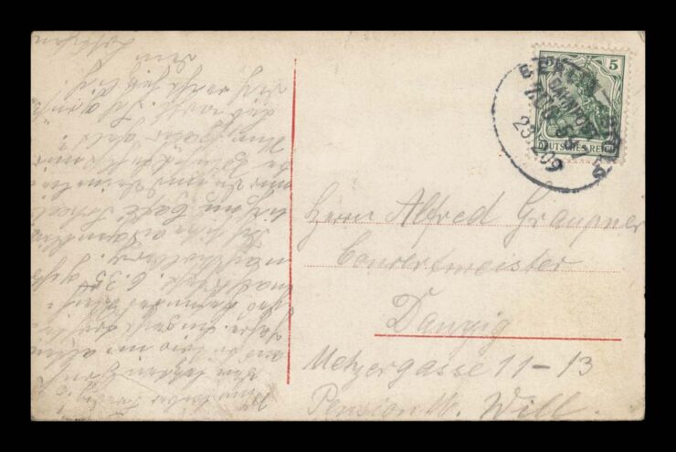 ZIMA, ŚWIĘTA, BAŁWAN, VINTIGE, STOLP / SŁUPSK 1909