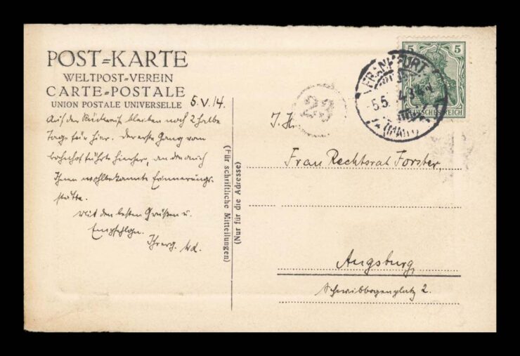 DOM RODZINNY, WOLFGANG VON GOETHE, TŁOCZONA, CZERPANY PAPIER 1943