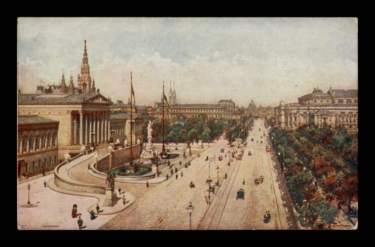 WIEN (WIEDEŃ), FRANZENSRING, PARLAMENT WIEDEŃSKI