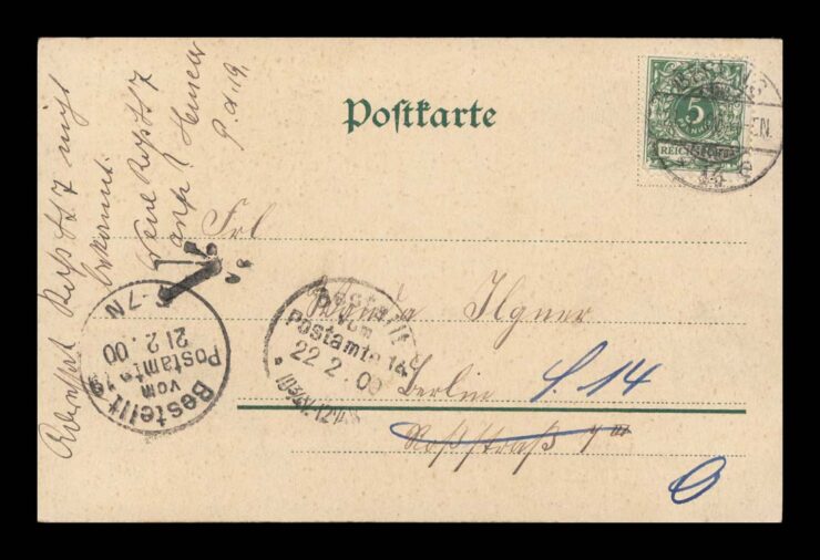 DZIEWCZYNKA W RAMCE, SECESJA, LITHO 1900