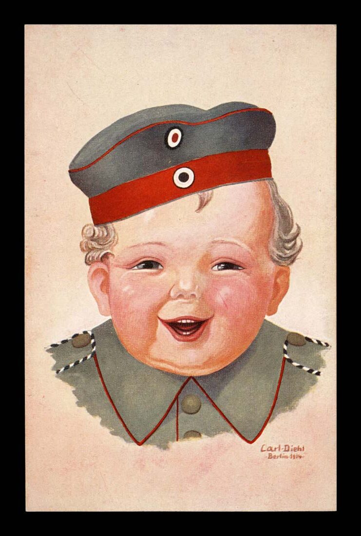RUMIANE DZIECKO, NASZ MAŁY ŻOŁNIERZ, PROPAGANDA, CESARSTWO NIEMIECKIE 1916