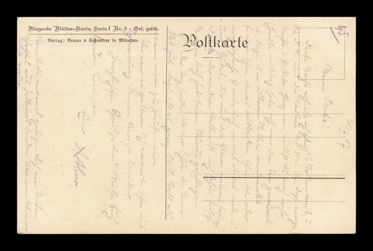 SIGN. E. REINICKE, CZASY WOJENNE, DZIECI SZKOLNE, UFNOŚĆ, IWW 1917