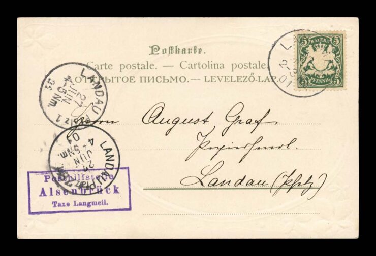 DZIEWCZYNKA TRZYMAJĄCA LIST, JUGENDSTIL (SECESJA), PRAGE LITHO 1901
