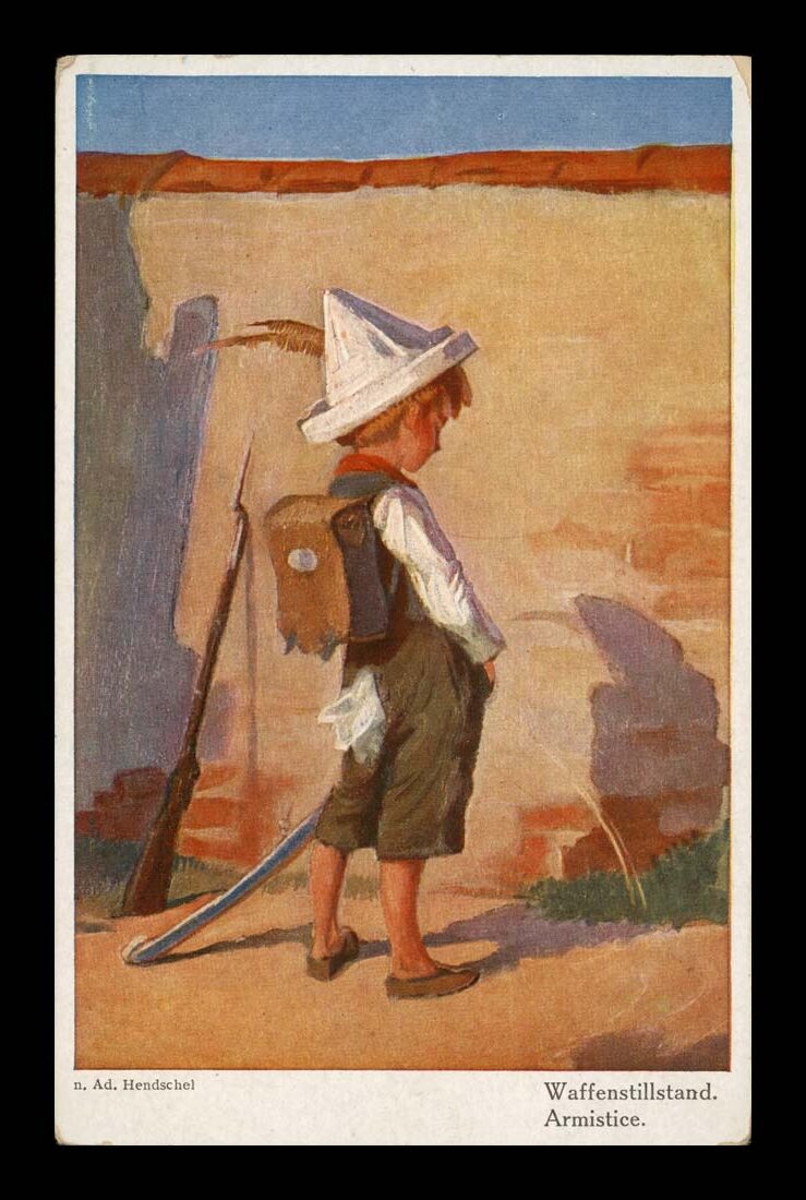 SIGN. A.HANDSCHEL, ZAWIESZENIE BRONI, MAŁY ŻOŁNIERZ