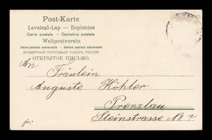 NEUES JAHR (NOWY ROK), NIEZAPOMINAJKI 1903