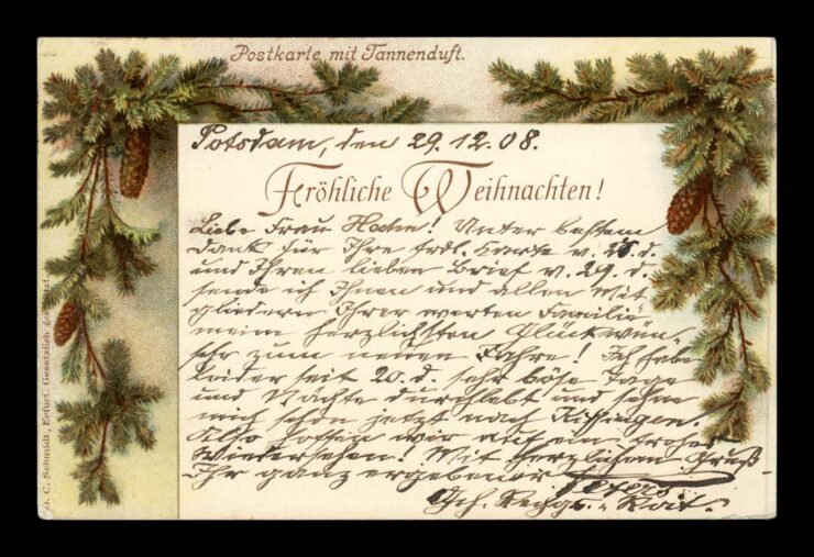 FROHLICHE WEIHNACHTEN, CHOINKI  1908