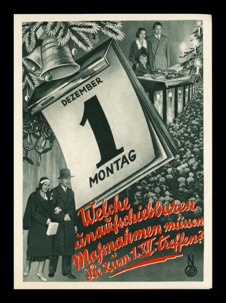 NOWY ROK, REKLAMA, FIRMA UBEZPIECZENIOWA, OK 1930 (KARNET)