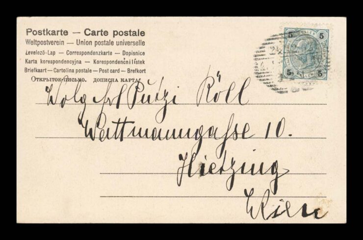 FROHLICHE WEIHNACHTEN, ANIOŁ VINTIGE, FOTOMONTAŻ, WIEN 1903